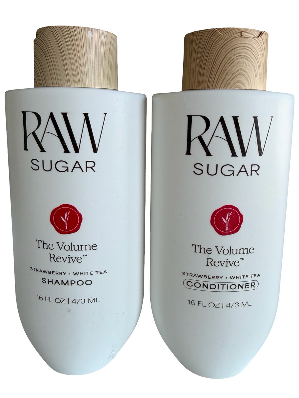 NEW Raw Sugar Shampoo & Conditioner Set, The Volume Revive NEW 16 Oz Each